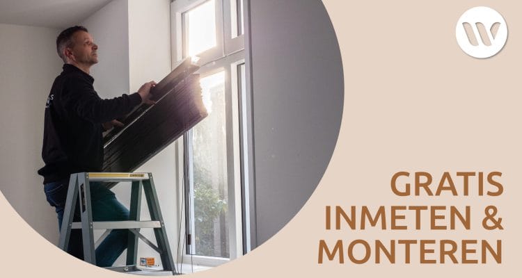 De maand februari staat in het teken van het gratis inmeten en monteren van raambekleding actie.