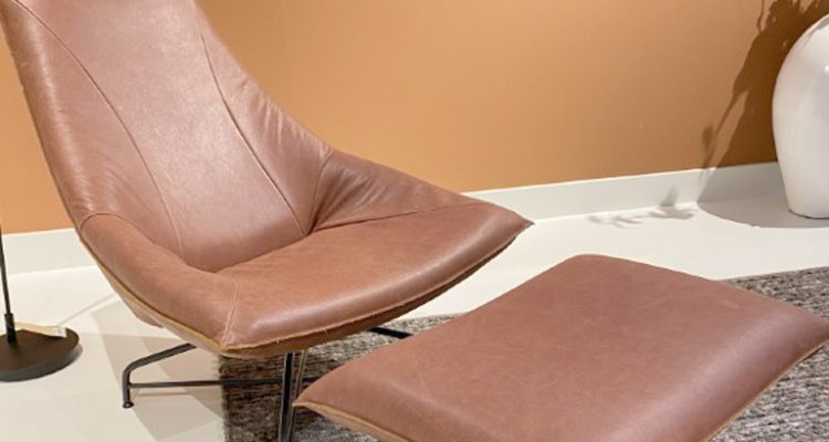 Beal fauteuil Jess Design cognac
